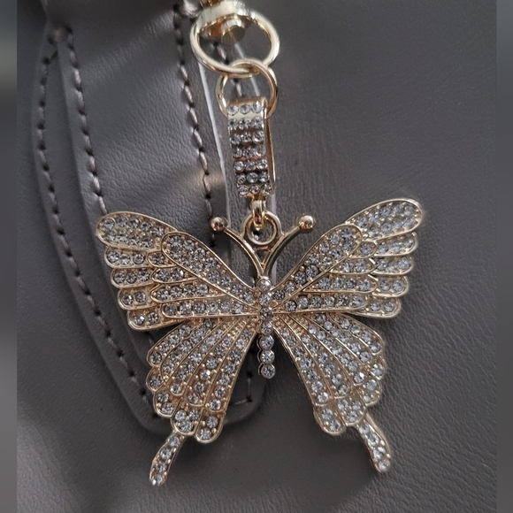 New Rhinestone Golden Keychain/Bag Keychain/Charm - Picture 3 of 8